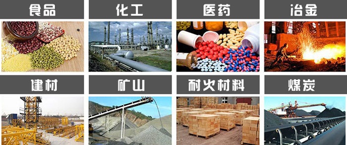 直徑1000型振動篩使用的行業(yè):食品，化工，醫(yī)藥，冶金，建材，礦山，耐火材料，煤炭等行業(yè)。
