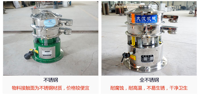 小型圓形篩做工采用：內(nèi)外拋光的制作方法，能夠保證產(chǎn)品的干凈。