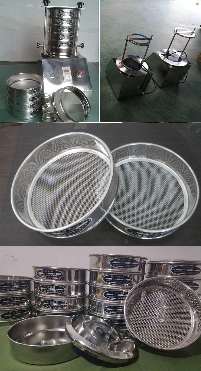 200mm型試驗(yàn)篩篩框，篩機(jī)細(xì)節(jié)展示圖
