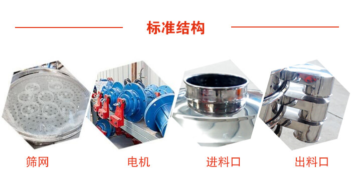 標(biāo)準(zhǔn)篩，篩網(wǎng)，電機(jī)，進(jìn)料口，出料口