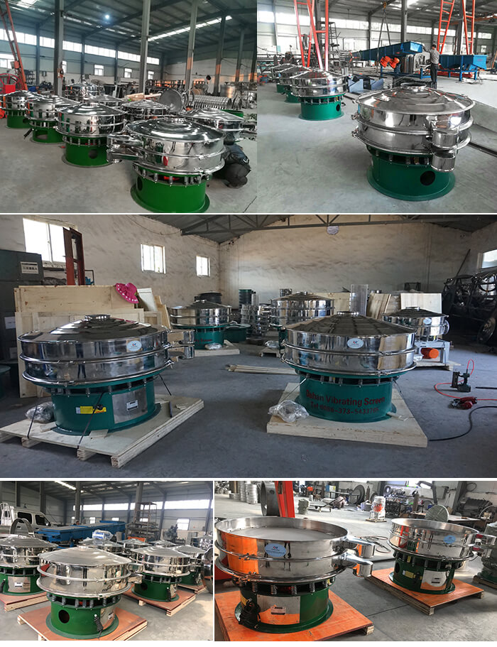 展示廳展示旋振篩，批量展示不銹鋼振動篩，包裝氣體保護(hù)振動篩，批量展示碳鋼旋振篩